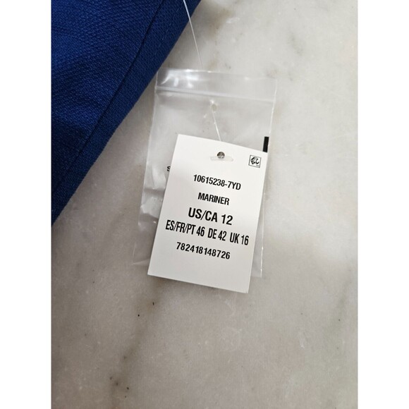 NWT Anne Klein Women's Vest Small Royal Blue Lined Dress Suit Jacket Size 12 - Picture 3 of 12